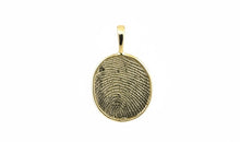 Anhänger FINGERPRINT OVAL l 13X15 mm