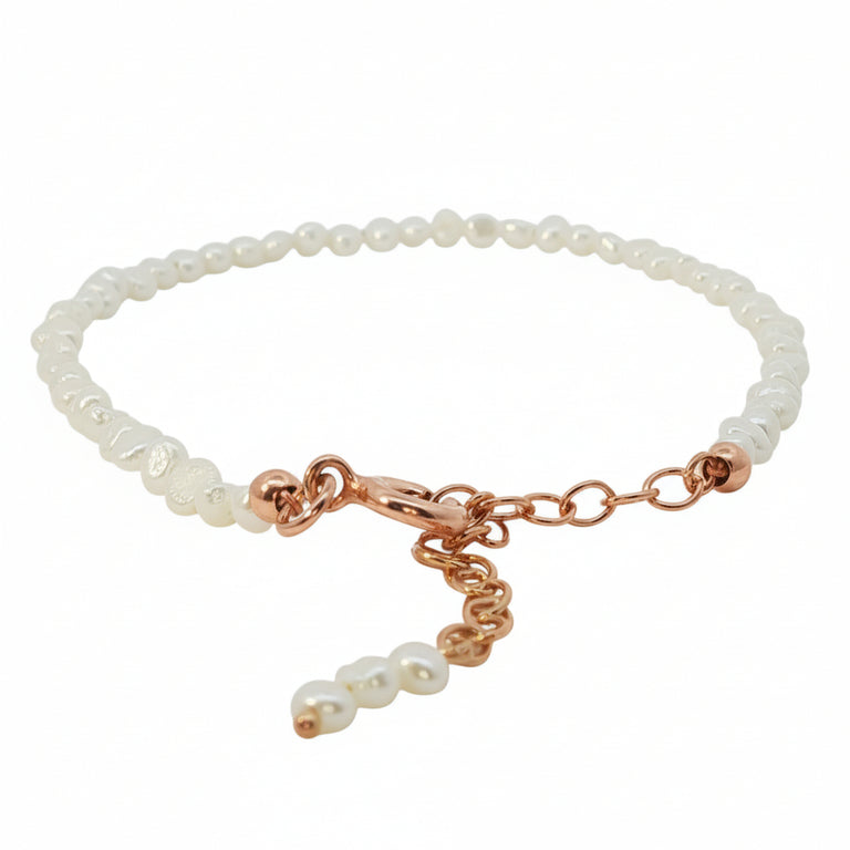 Barockes Perlenarmband | Süsswasserperlen 3–4 mm