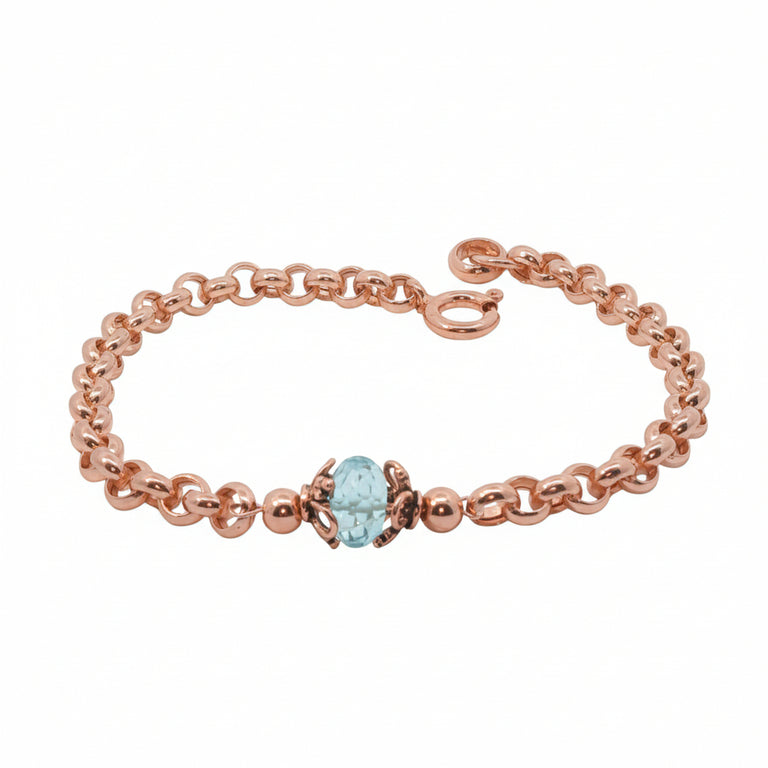 5 mm VALOREA Armband mit Blautopas