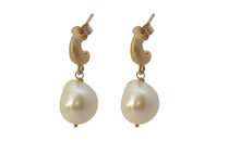 Creolen Agnes mit Barock Perlen