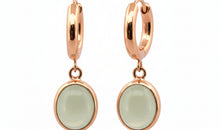 Creolen KAYLA 14 mm mit Prehnite