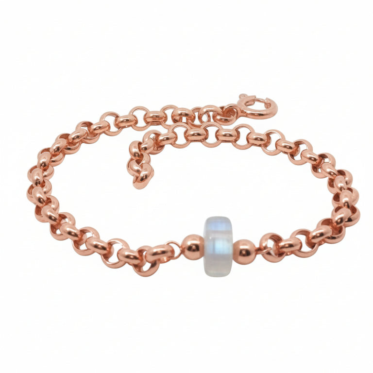 5 mm VALOREA Armband mit Mondstein