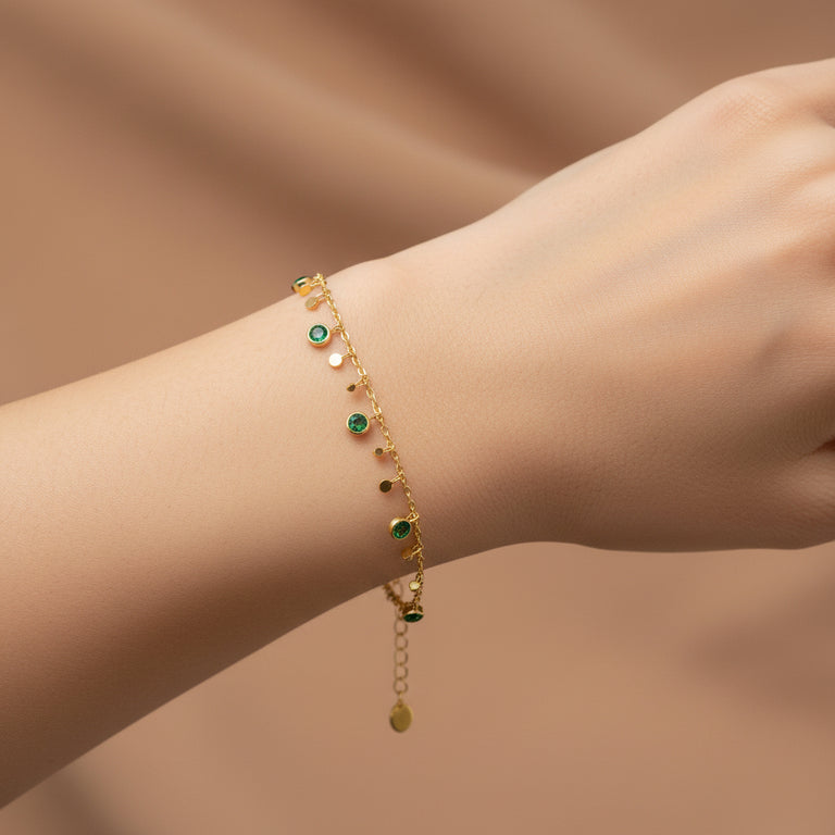 Armband ARETTA Turmalin grün