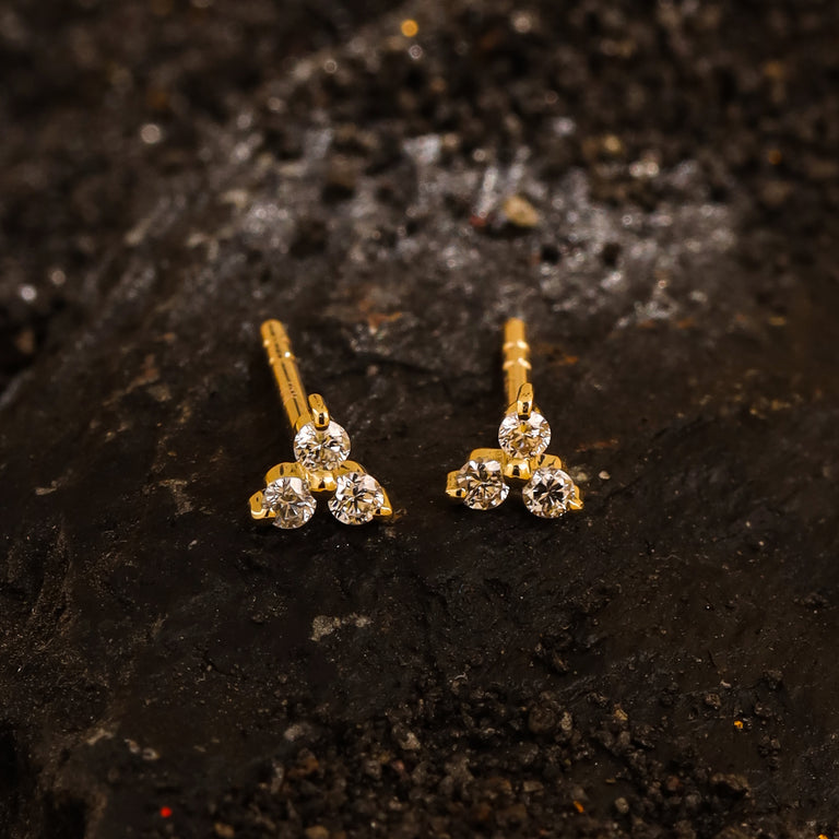 Ohrstecker TRINITY mit Diamond
