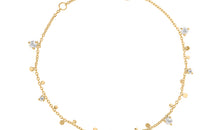 Armband DOREEN 18k gelb Gold Mondstein , Diamanten