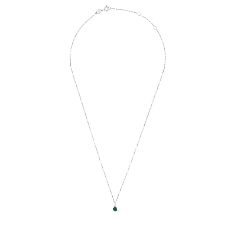 Halskette BRIANA mit Smaragd 4 mm