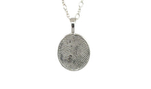 Anhänger FINGERPRINT OVAL l 13X15 mm