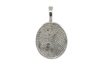 Anhänger FINGERPRINT OVAL l 13X15 mm