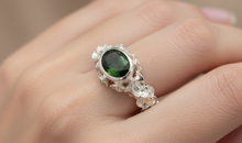 Ring FLOWERS Grüner Turmalin