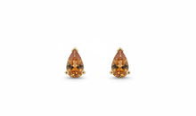 Ohrstecker DROPS Citrin 3 X 5 mm
