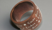 CARPE DIEM  Edelstahl Ring Grösse 56