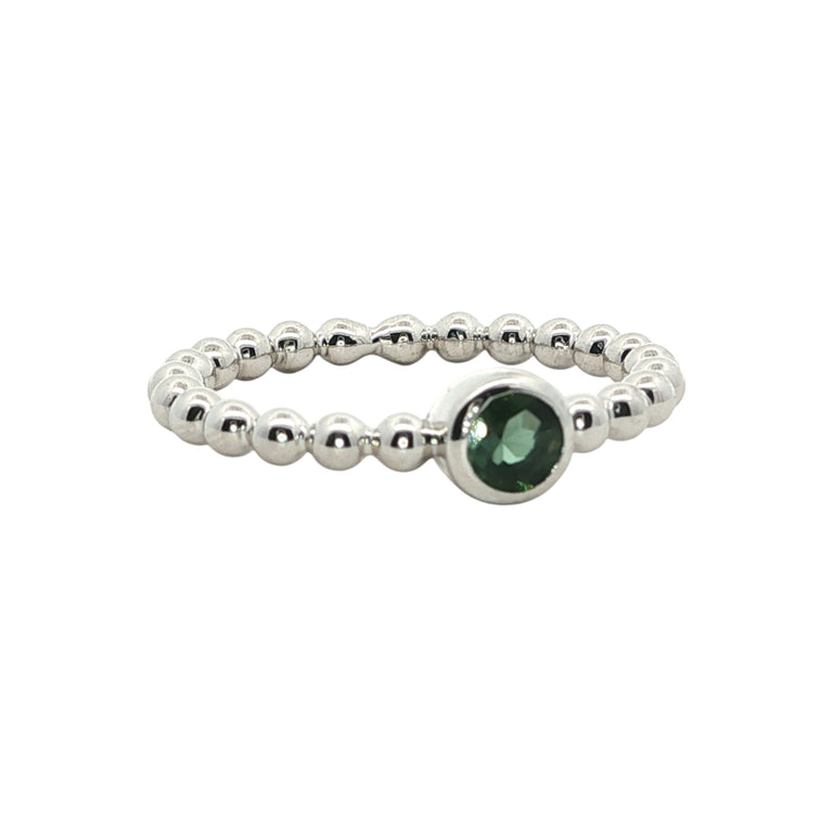 Ring Bubble grüner Turmalin