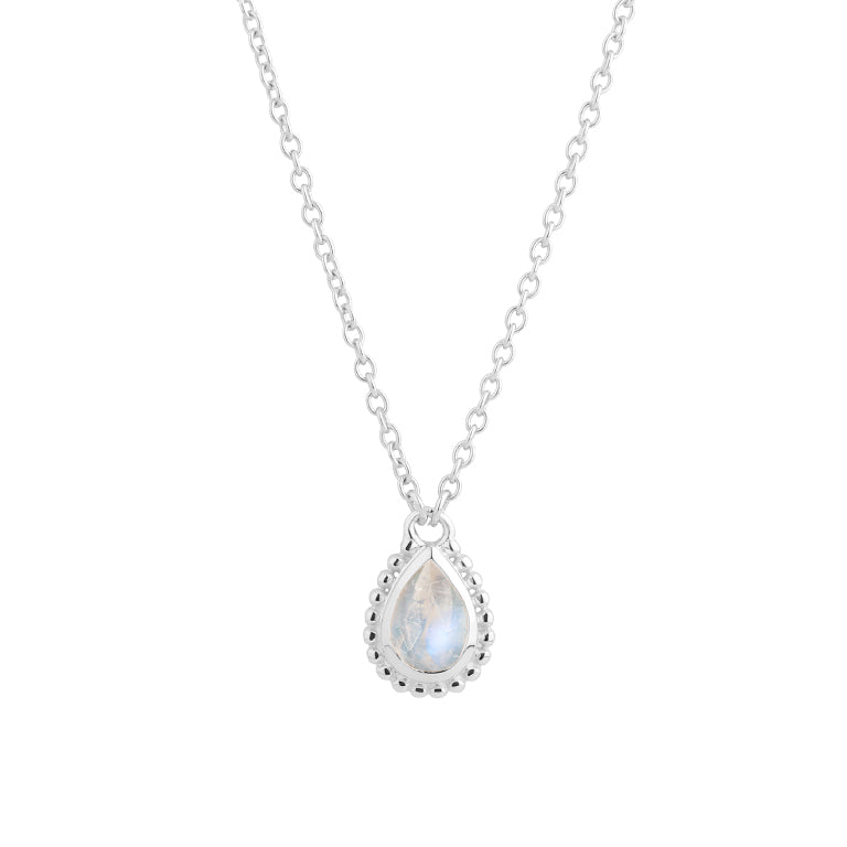 Halskette ADRIJANA mit Mondstein Silber