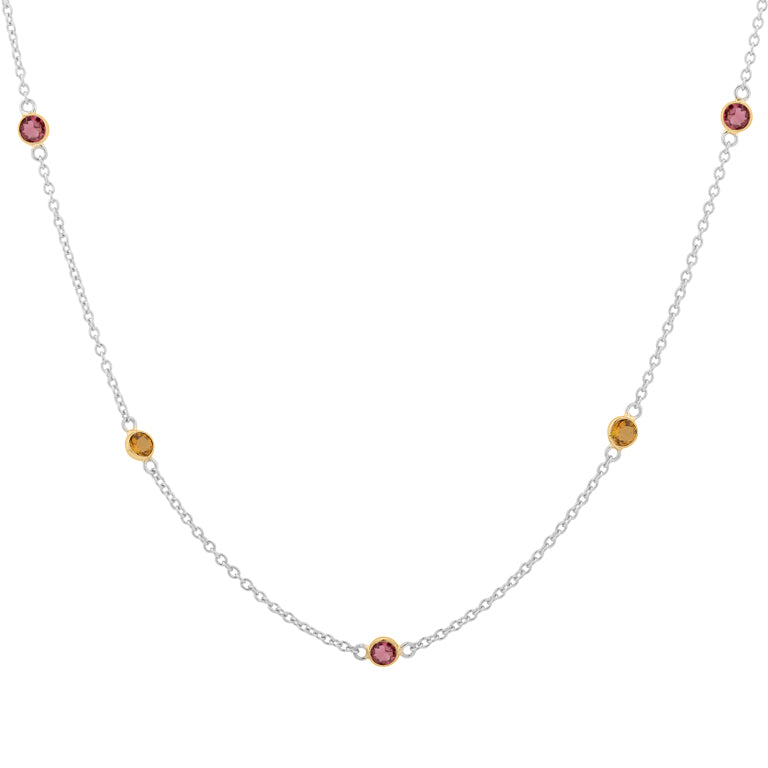 Halskette ATHINA Turmalin bicolor
