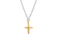 Bicolor Halskette LITTLE CROSS