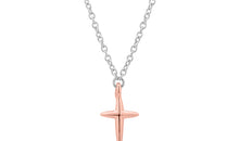 Bicolor Halskette LITTLE CROSS