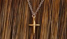 Bicolor Halskette LITTLE CROSS