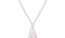 Halskette LEONIE Rosenquarz 5X8mm