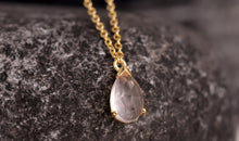 Halskette LEONIE Rosenquarz 5X8mm