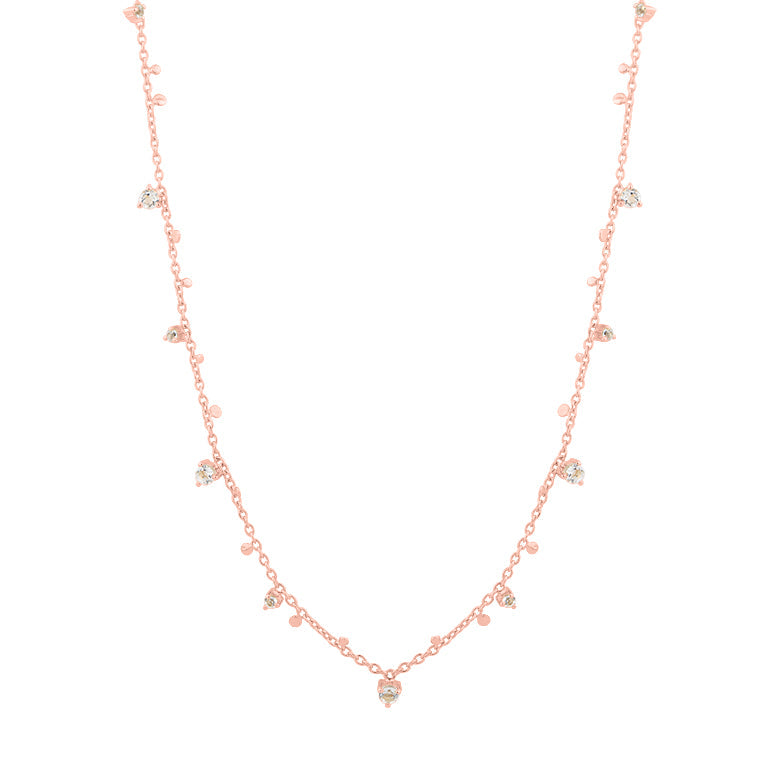 Halskette DOREEN mit Topas 18k Gold