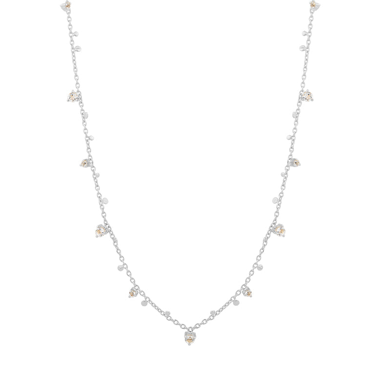 Halskette DOREEN mit Topas 18k Gold