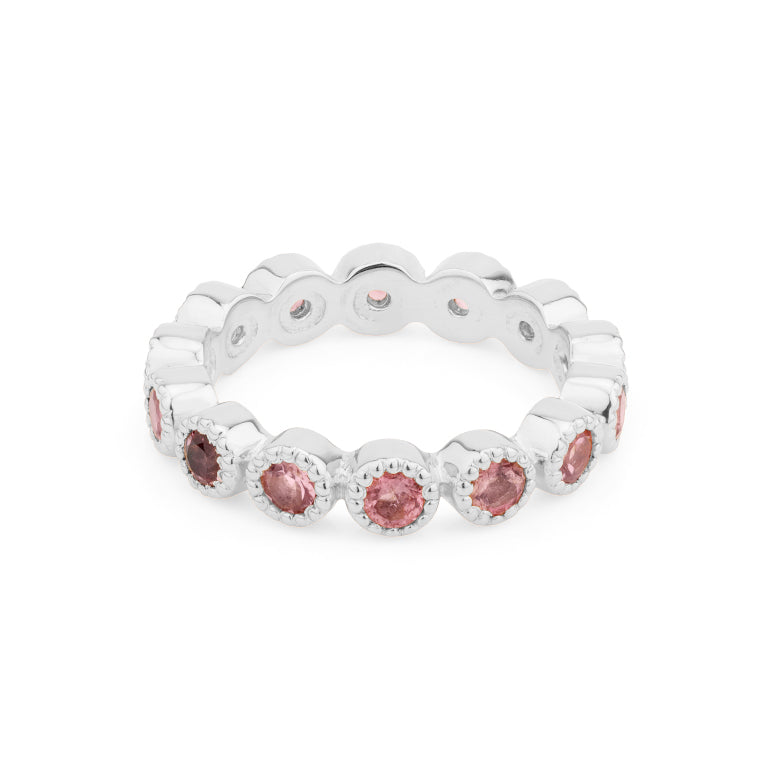 Ring HARRIET mit Rosaturmalin 3mm