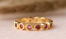 Ring HARRIET mit Rosaturmalin 3mm