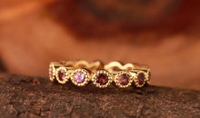 Ring HARRIET mit Rosaturmalin 3mm
