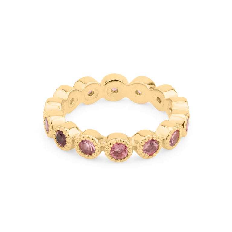 Ring HARRIET mit Rosaturmalin 3mm