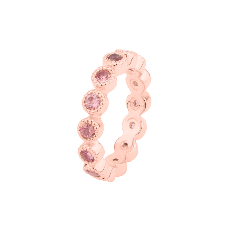 Ring HARRIET mit Rosaturmalin 3mm
