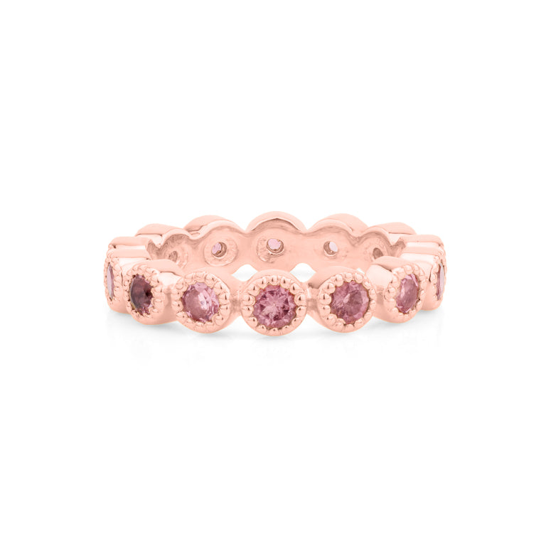 Ring HARRIET mit Rosaturmalin 3mm