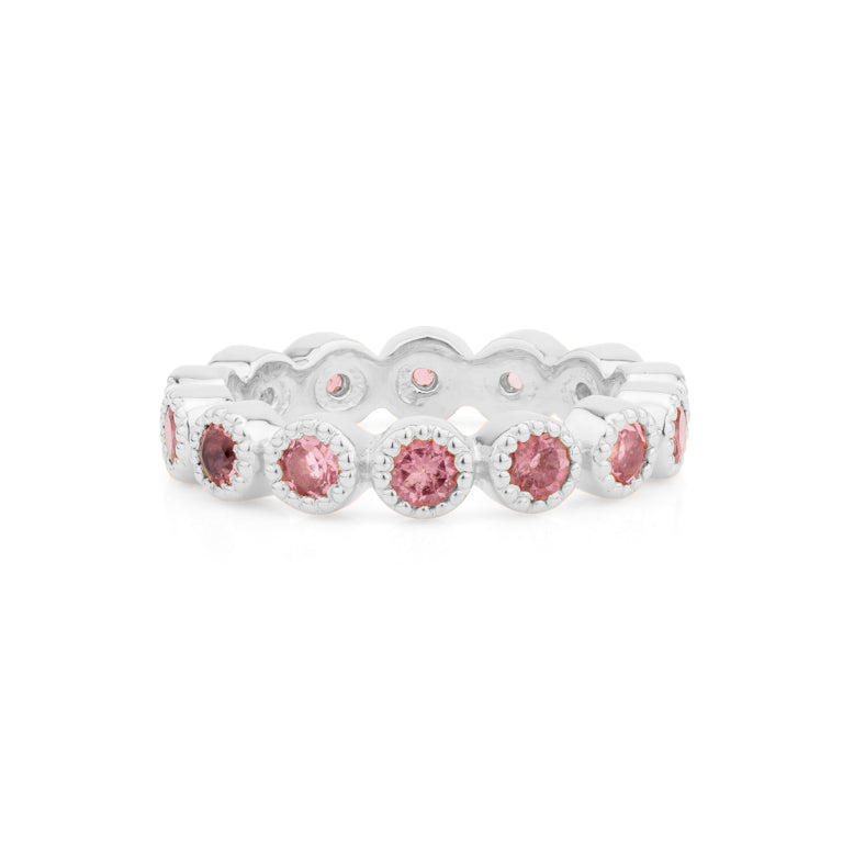 Ring HARRIET mit Rosaturmalin 3mm