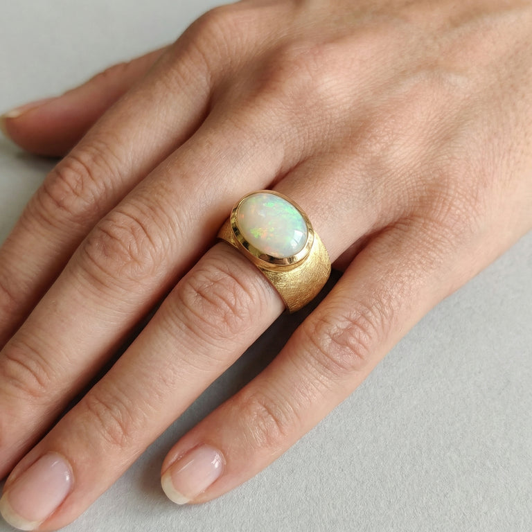 Unikate Ring NADINE – 925 Sterling Silber, Opal
