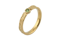 Keenan Green Tourmaline Ring | Bezel Set Gold Ring