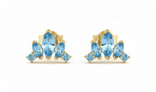 Ohrstecker LOTUS – Blautopas