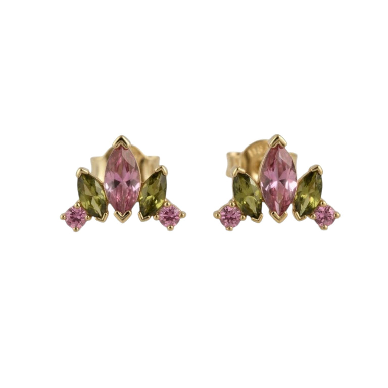 Ohrstecker LOTUS Multiturmalin
