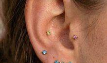 Ohrstecker LOTUS – Blautopas