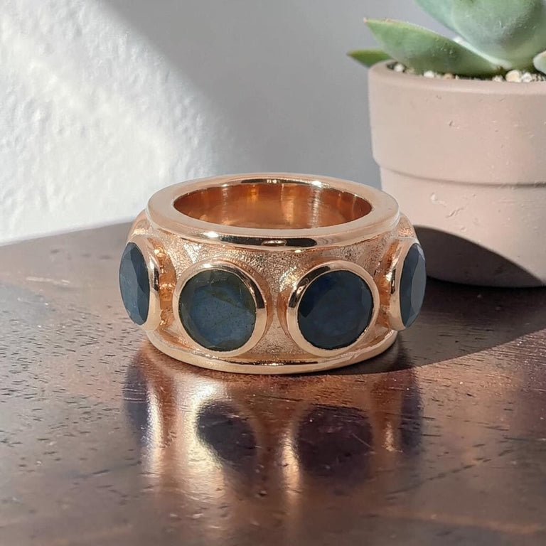 Ring Mallory mit Labradorit