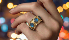 Ring Mallory mit Labradorit