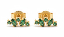Ohrstecker ELISABETH mit grünem Turmalin