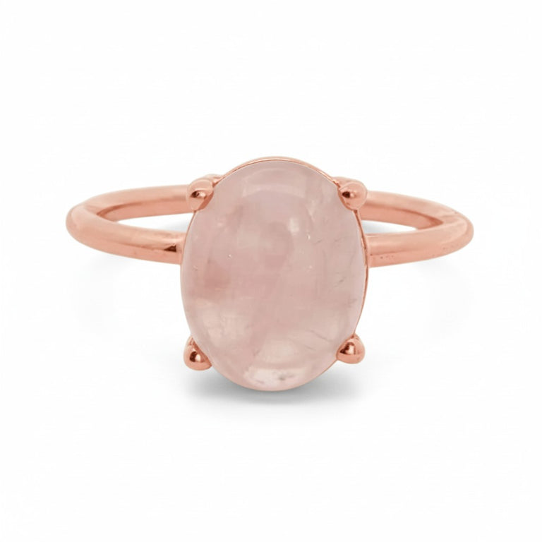 Ring LAURENCE mit Rosenquarz