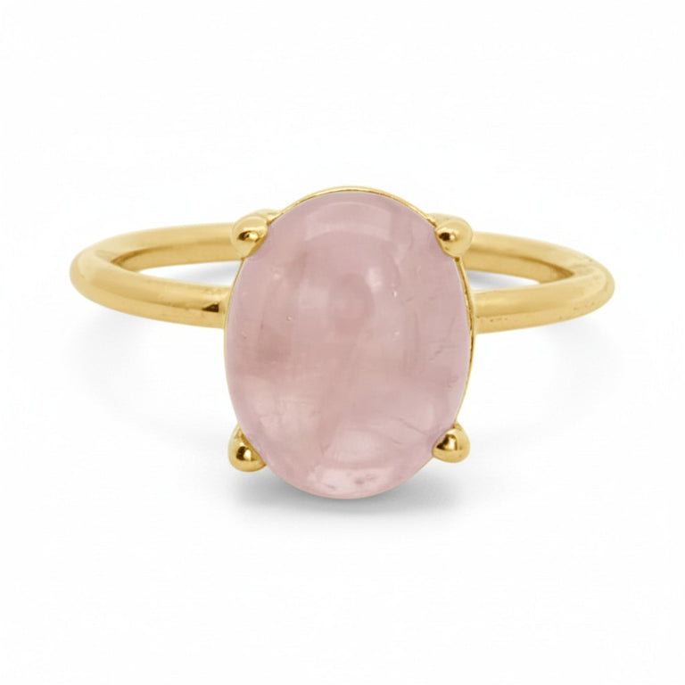 Ring LAURENCE mit Rosenquarz