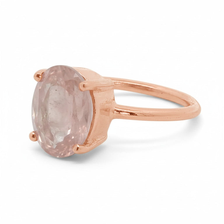 Ring LAURENCE mit Rosenquarz