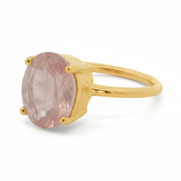 Ring LAURENCE mit Rosenquarz