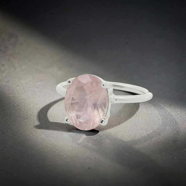 Ring LAURENCE mit Rosenquarz