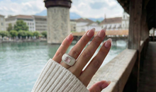 Ring DOTTERA mit Rosenquarz