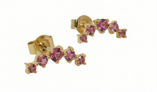 Ohrstecker FATIMA – Rosaturmalin