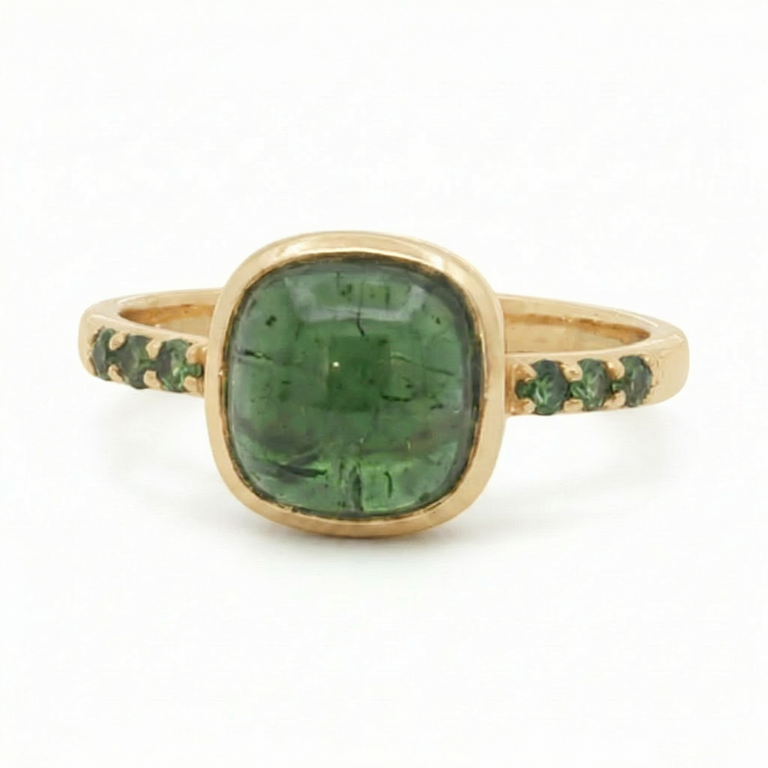 Ring Rosalia mit grünem Turmalin