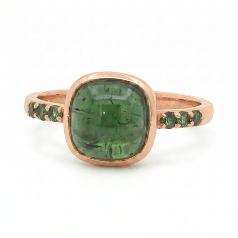 Ring Rosalia mit grünem Turmalin