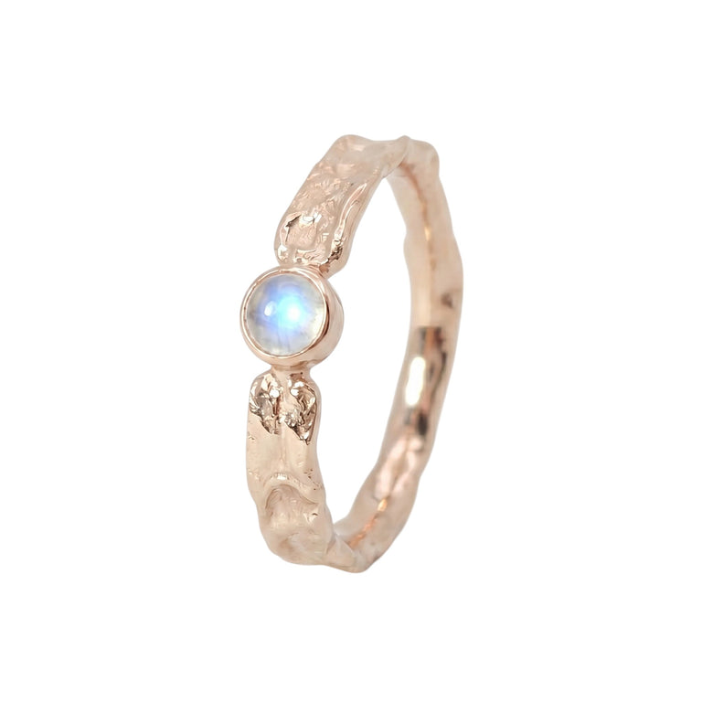 Ring KEENAN 5 mm mit  Mondstein